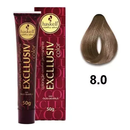 Coloração Excllusiv Color 8.0 Louro Claro - Haskell