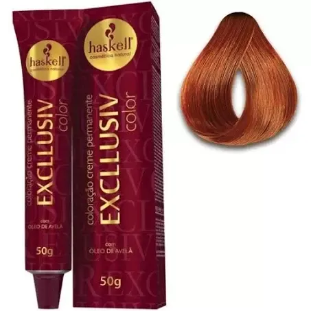 Coloração Excllusiv Color 8.40 Louro Claro Acobreado - Haskell
