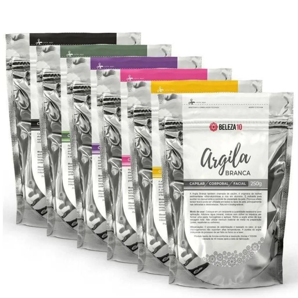 Combo de Argilas 6 Cores Beleza10