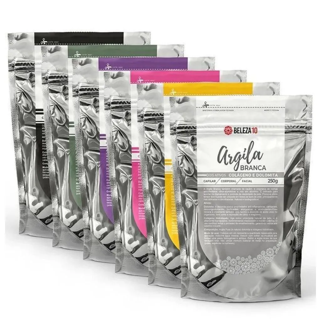 Combo de Argilas Dois Ativos 6 Cores Beleza10