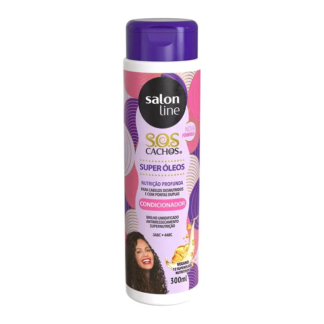 Condicionador SOS Cachos Super Óleos 300ml - Salon Line