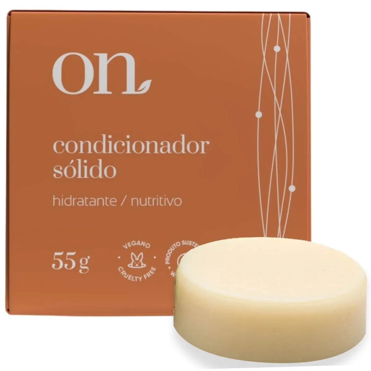 Condicionador Sólido Vegano Hidratante e Nutritivo 55g - Suavetex