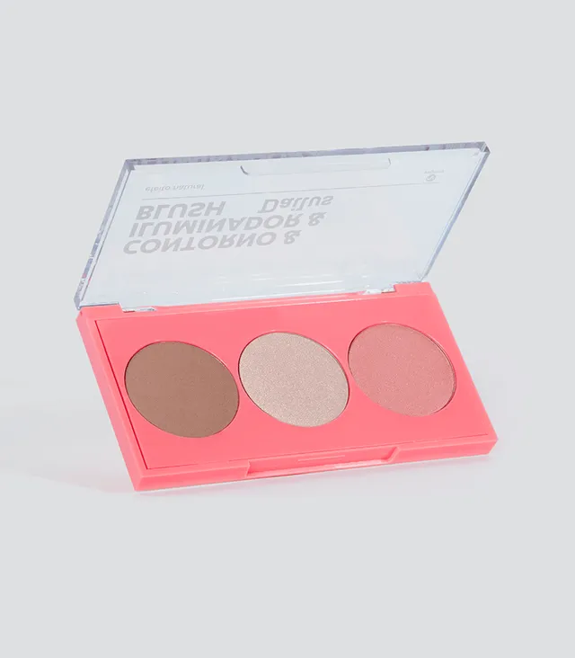 Contorno & Iluminador & Blush Pele De Milhões 1 - Dailus