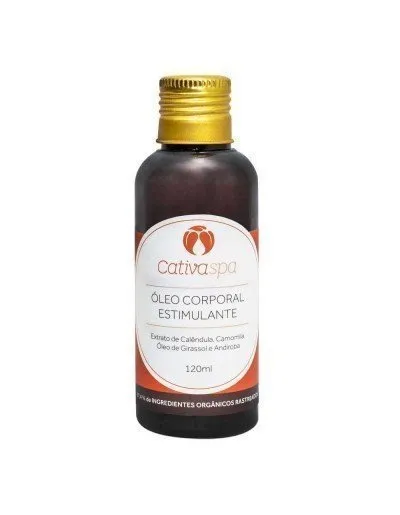 Óleo Corporal Estimulante - Cativa - Frasco com 120ml