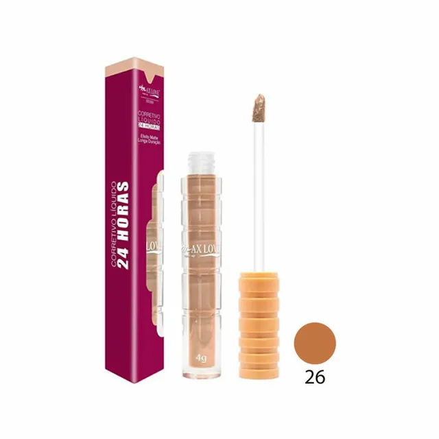 Corretivo Líquido 24 Horas Cor: 26 Max Love