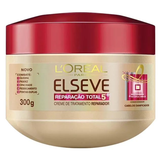 Creme De Tratamento Elseve Reparação Total 5 300G