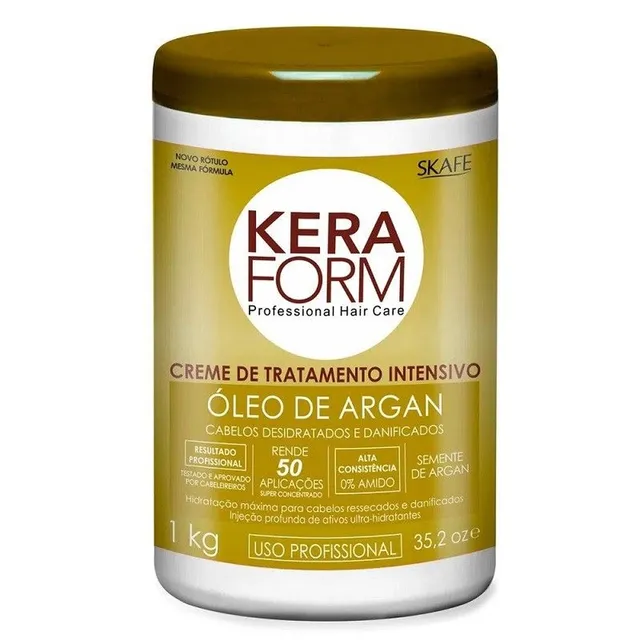 CREME DE TRATAMENTO KERAFORM OLEO DE ARGAN 1KG
