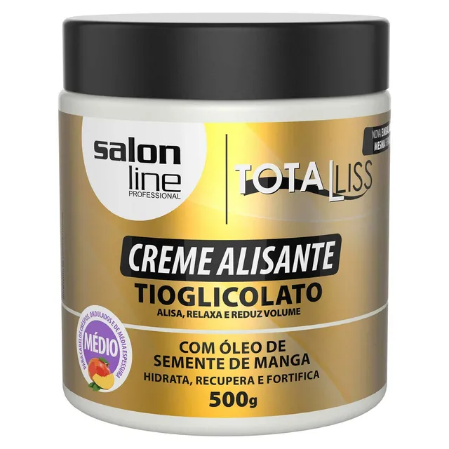 Creme Alisante Óleo Semente de Manga Médio 500gr - Salon Line