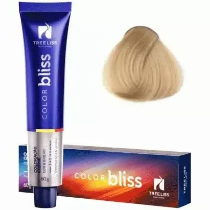 Creme Coloração Color Bliss 10.1 Louro Claríssimo Cinza 60g - Tree Liss