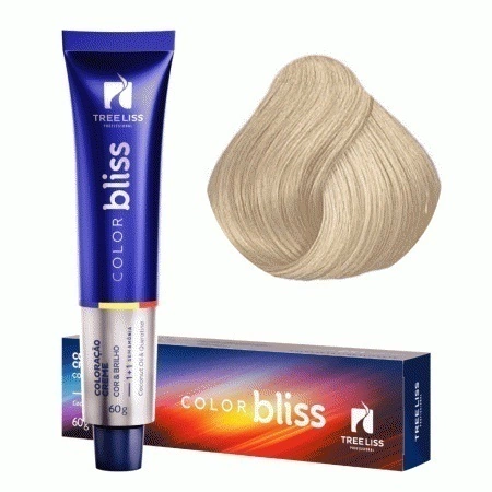 Creme Coloração Color Bliss 12.89 Blond Pérola Especial 60g - Tree Liss