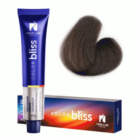 Creme Coloração Color Bliss 6.31 Louro Escuro Bege 60g - Tree Liss