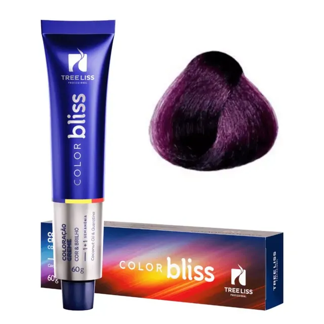 Creme Coloração Color Bliss 6.56 Marsala 60g - Tree Liss