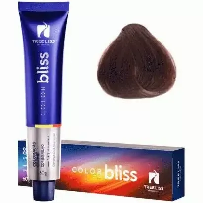 Creme Coloração Color Bliss 6.72 Chocolate 60g - Tree Liss
