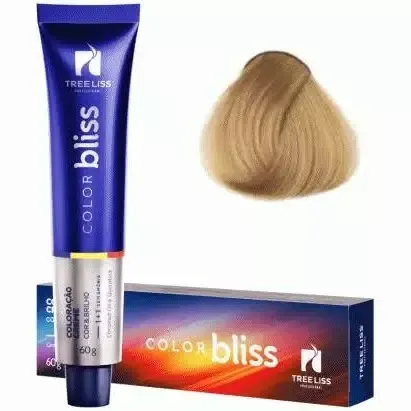 Creme Coloração Color Bliss 9.0 Louro Ultra Claro 60g - Tree Liss