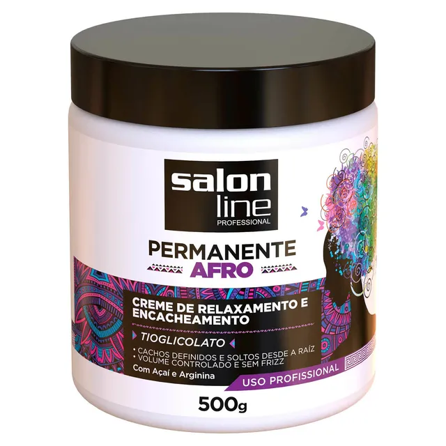 Creme de Relaxamento Permanente Afro 500g - Salon Line