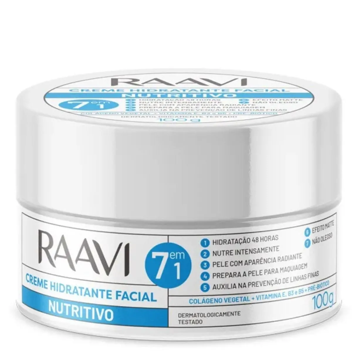Creme Hidratante Facial Nutritivo Raavi 100g