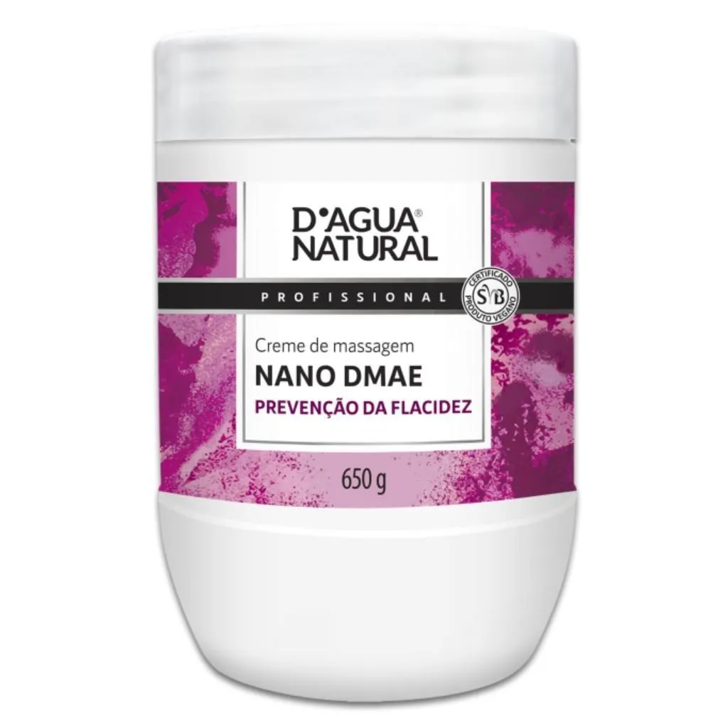 Creme de Massagem Firmador Nano DMAE D´agua Natural 650g