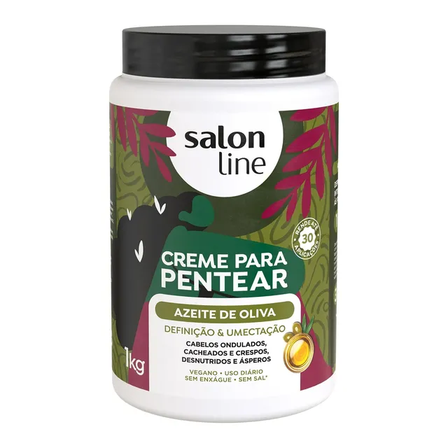 Creme Para Pentear Azeite de Oliva 1kg - Salon Line