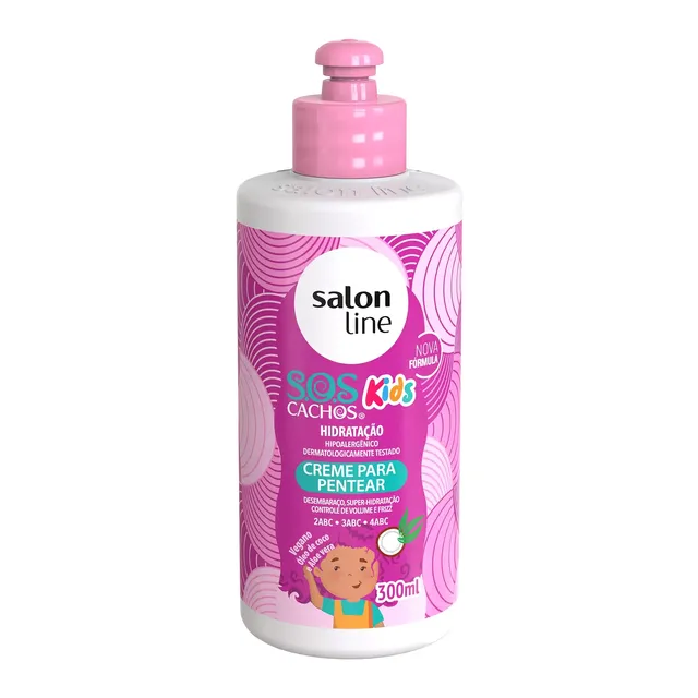 Creme para Pentear SOS Cachos Kids Hidratação 300ml - Salon Line