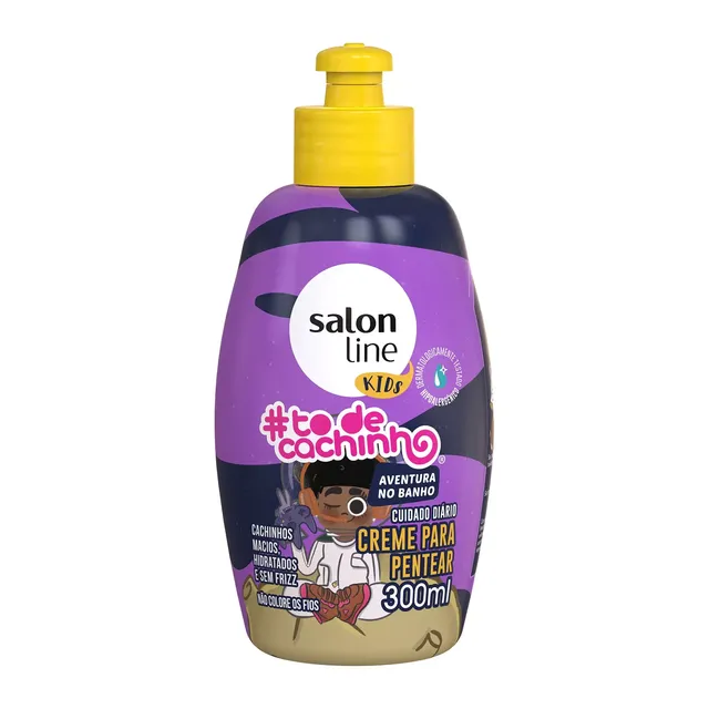 Creme para Pentear #todecachinho Kids Aventura no Banho 300ml - Salon Line