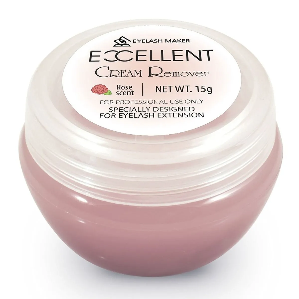 Removedor de Cola de Cílios Excellent Cream Remover Rose 15g