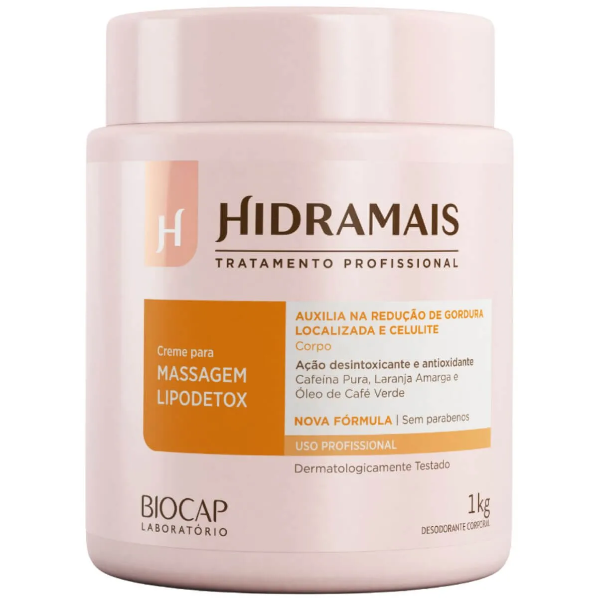 Creme De Massagem Corporal Lipodetox 1kg - Hidramais