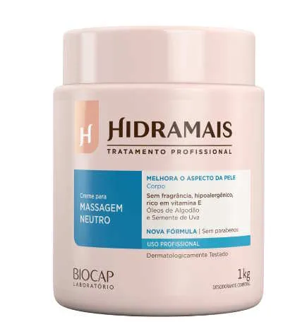 Creme de Massagem Hidramais Neutro 1kg