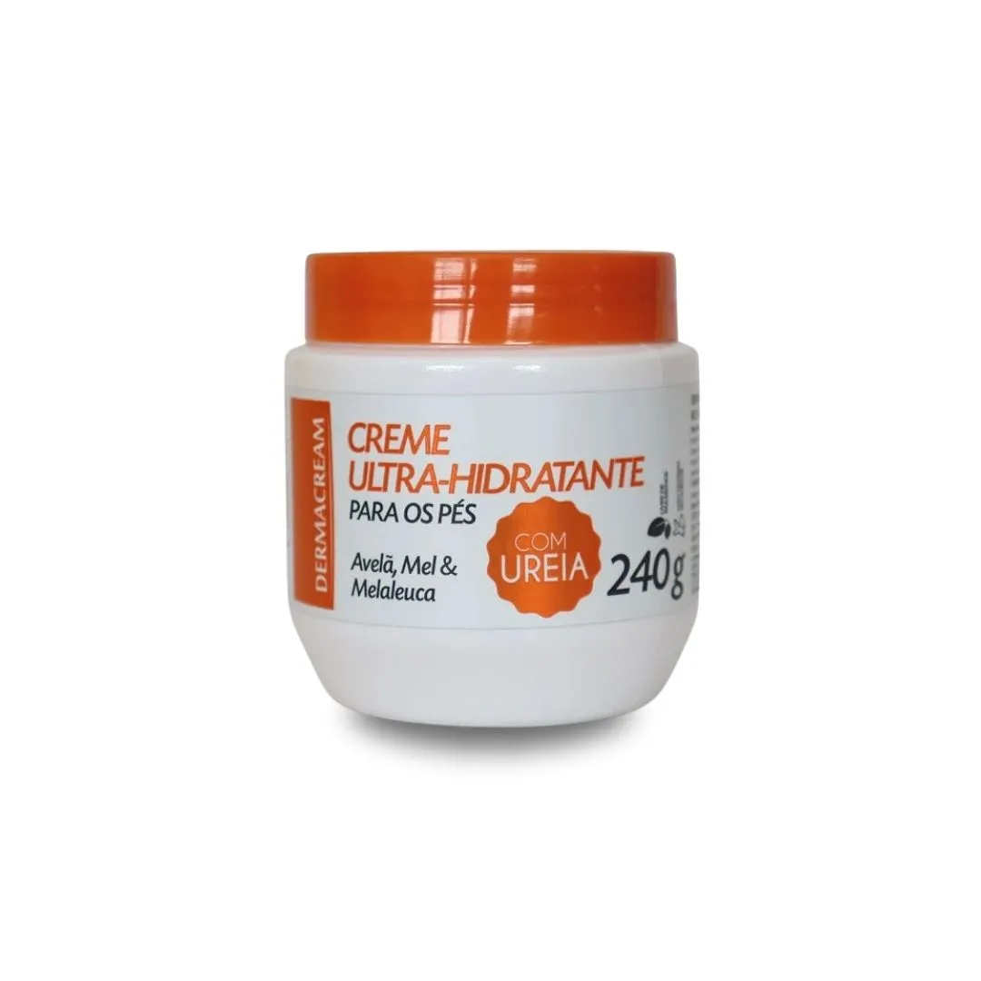 Creme Ultra-Hidratante Para Pés Dermacream Melaleuca Com Ureia 240g