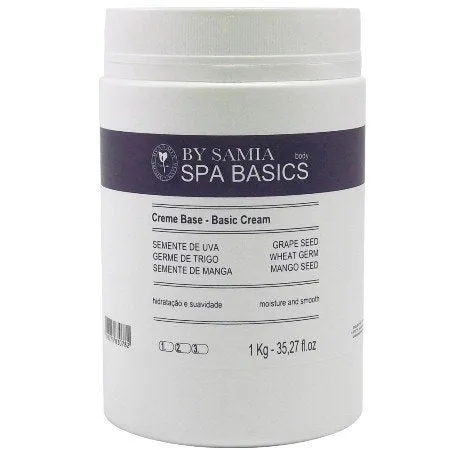 Creme Neutro Semente de Uva - By Samia - Frasco com 1Kg