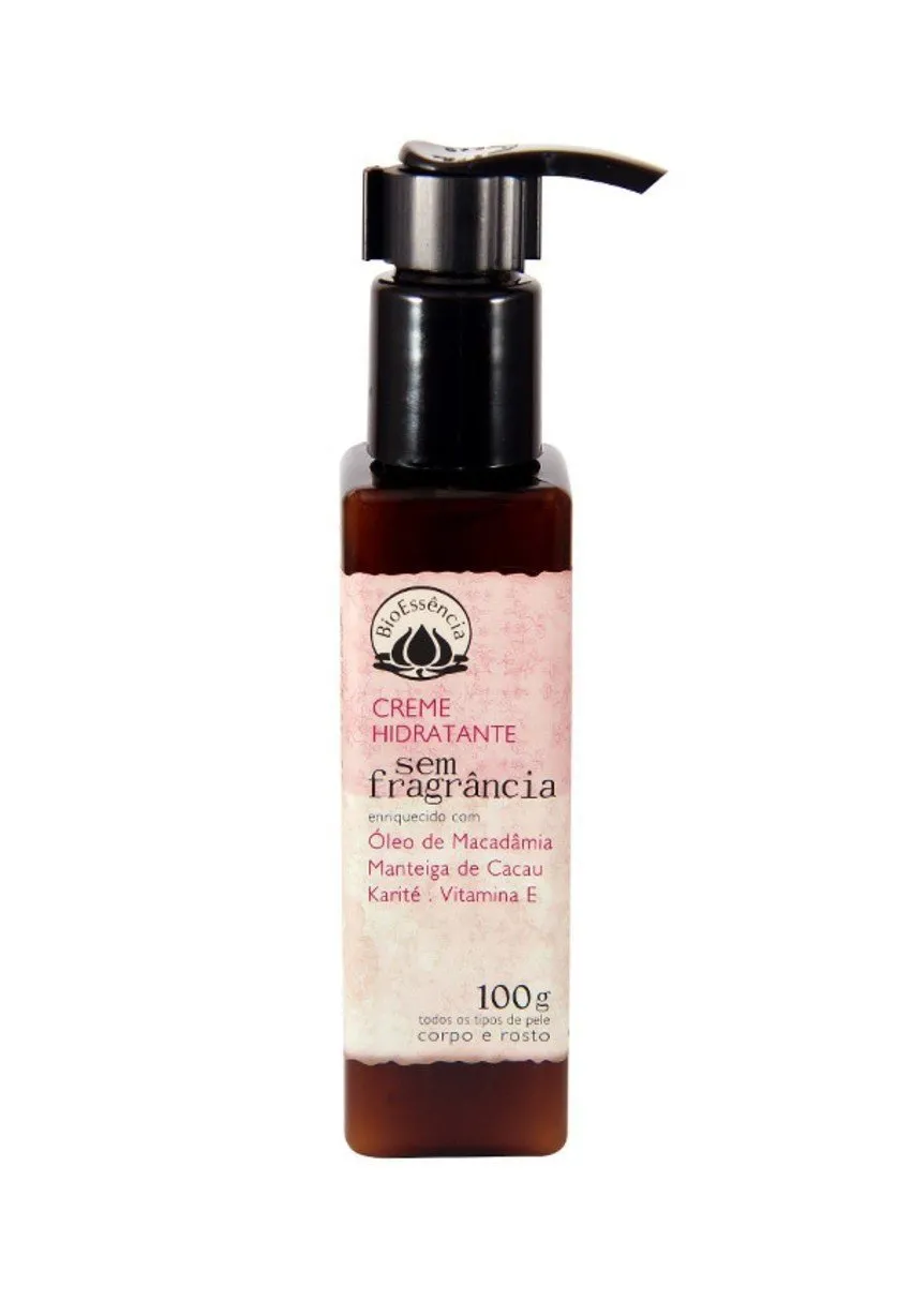 Creme Sem Fragrância - BioEssência - Frasco de 100ml