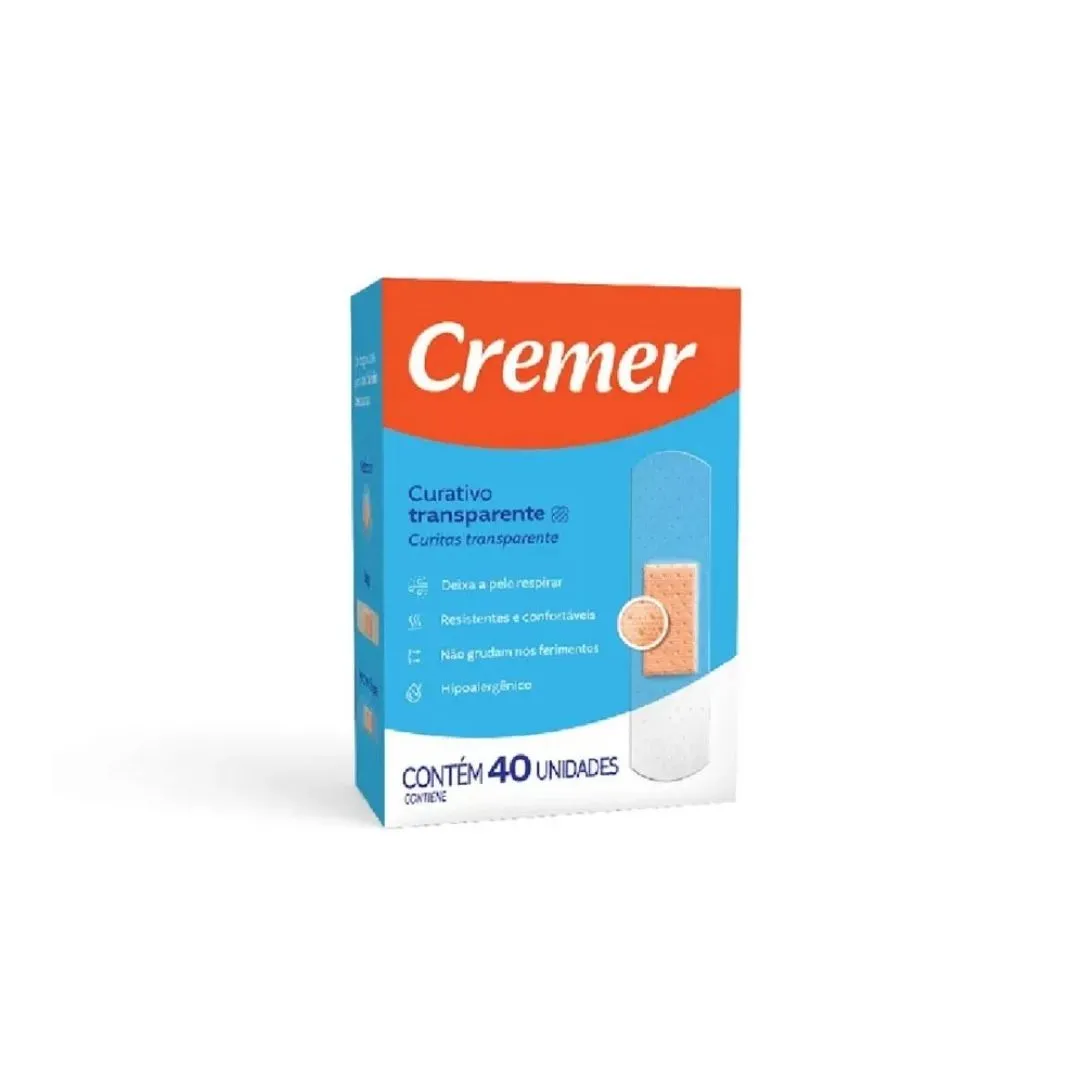 Curativo Cremer Transparente Com 40 Unidades