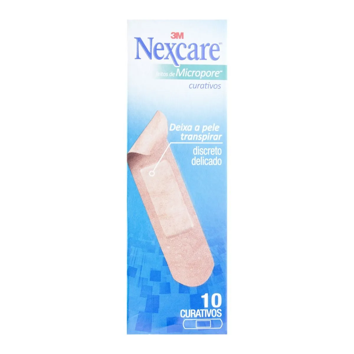 Curativos Feitos de Micropore Nexcare 10 unidades