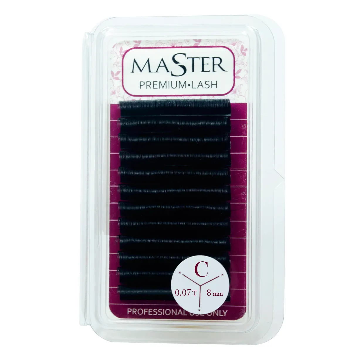 Cílios Volume Russo Master Premium Lash 0.07 Curvatura C 8mm