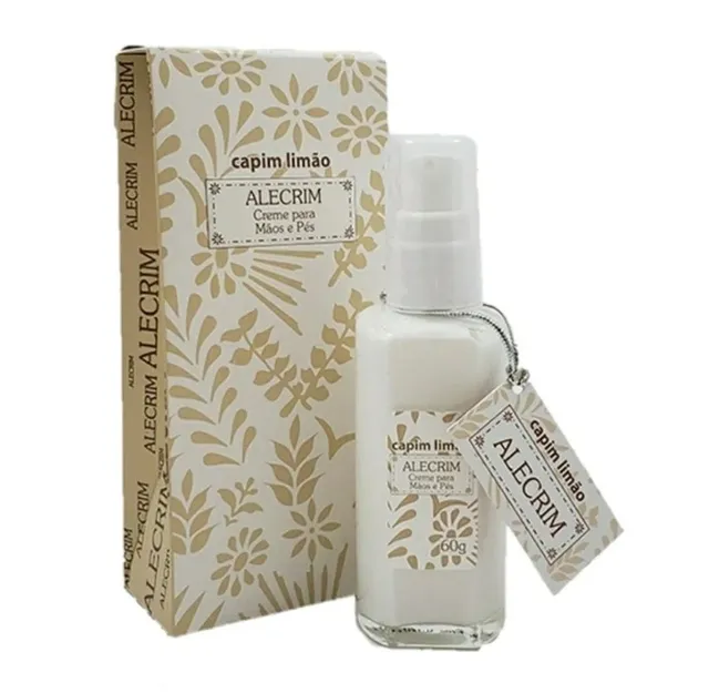 Creme Hidratante Para Maos e Pés Alecrim 60g Capim Limão