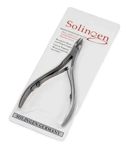 Alicate De Cutícula De Unha Curvado Profissional Aço Inox Manicure Solingen