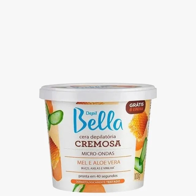 Cera Depilatória Micro-ondas Depil Bella Mel e Aloe Vera 100g
