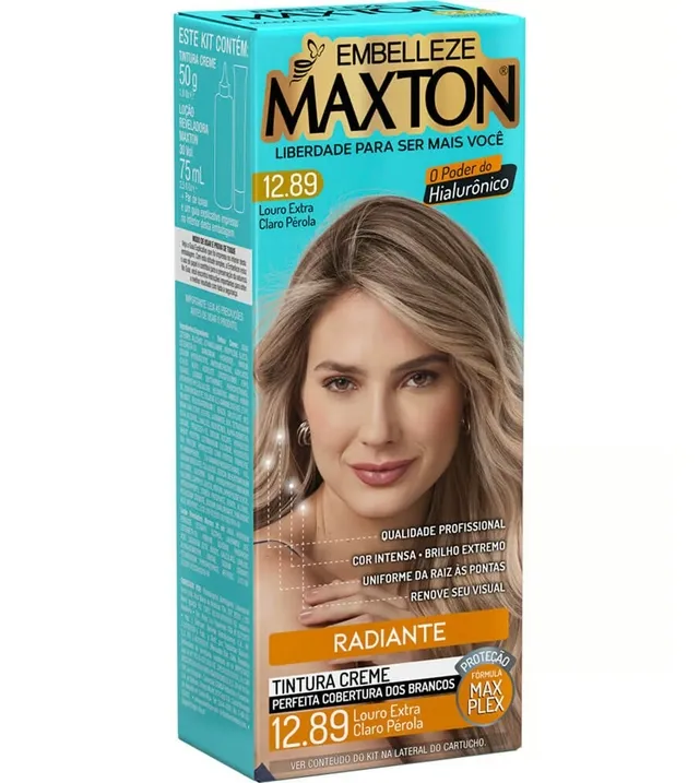 Tinta Maxton Kit Pratico Louro Extra Claro Perola 12.89