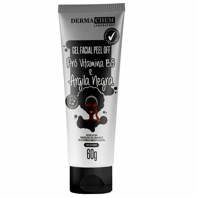 Gel Peel Off Argila Negra Dermachem 60g