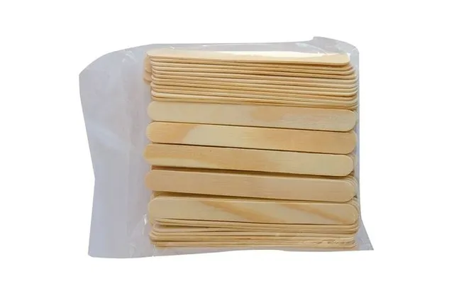 Espátula Katy Madeira Para Depilação com 100 Unidades