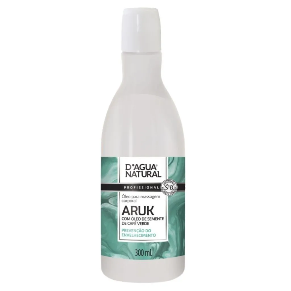 Óleo Corporal de Semente de Café Verde 300ml Aruk D'agua Natural