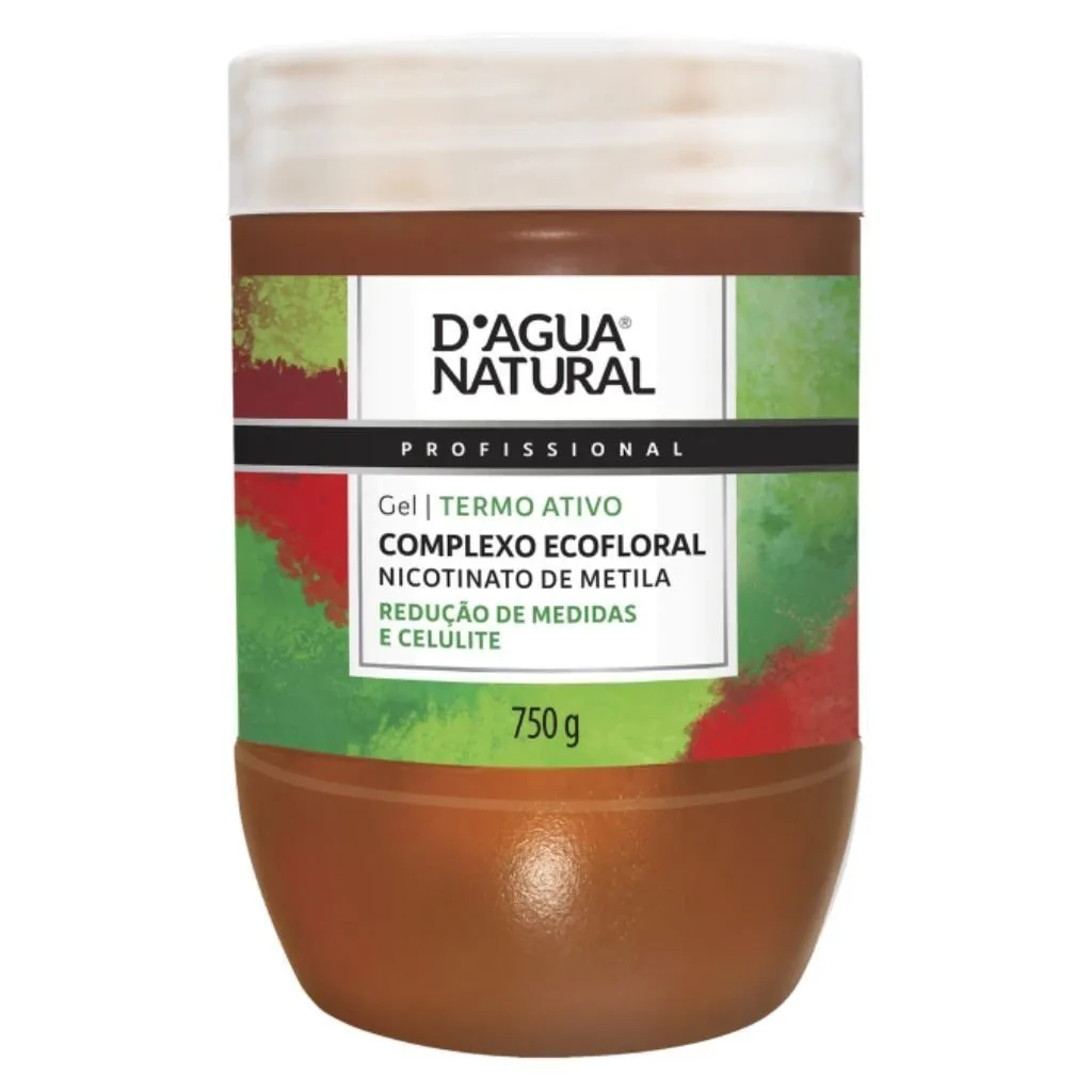 Gel Termo Ativo Nicotinato de Metila 750g D'água Natural