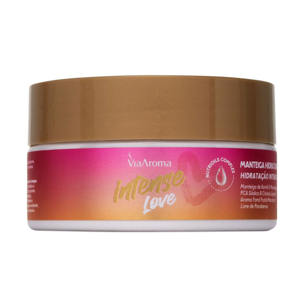 Manteiga Hidratante Desodorante Intense Love Via Aroma - 200g