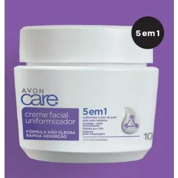 Creme Facial Uniformizador 5 em 1 Avon Care 100g