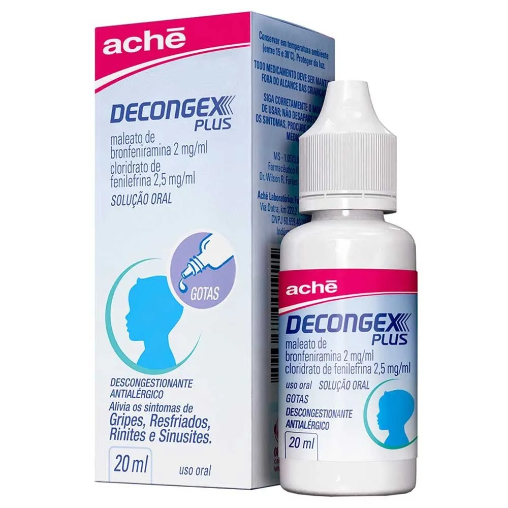 Decongex Plus Gotas 20ml Ache