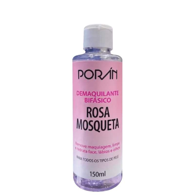 Demaquilante Rosa mosqueta Bifásico Poran 150ml