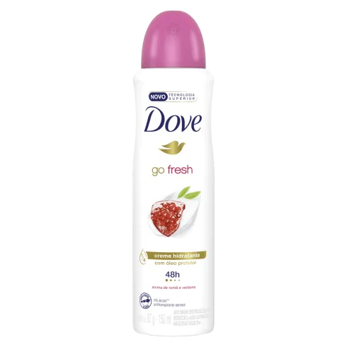Dove Desodorante Antitranspirante Aerosol Go Fresh Romã e Verbena 89G