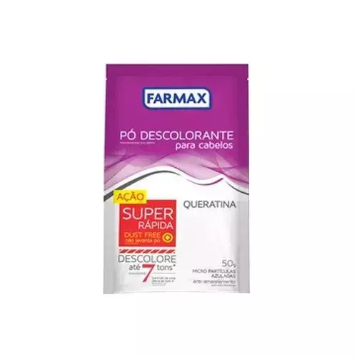 Descolorante Pó Farmax 50g Queratina
