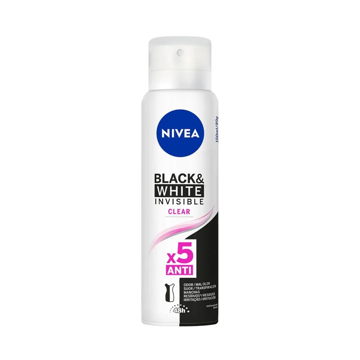 Desodorante Aerosol Nivea Invisible for Black e White 150ml