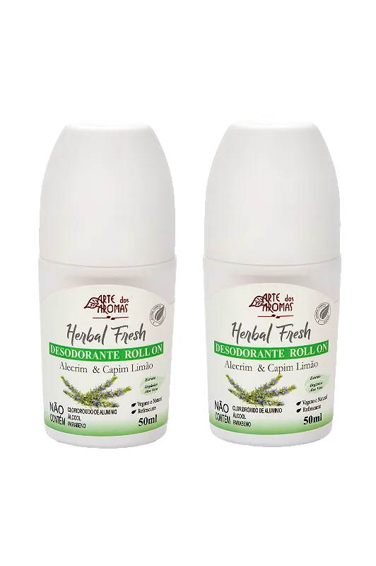 Duo Desodorante Alecrim & Capim Limão 50ml