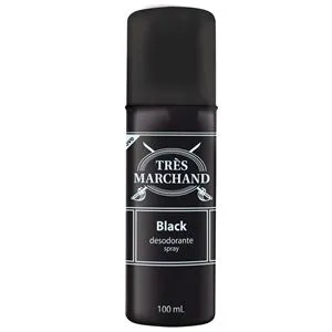 Desodorante Spray Três Marchand Black 100Ml